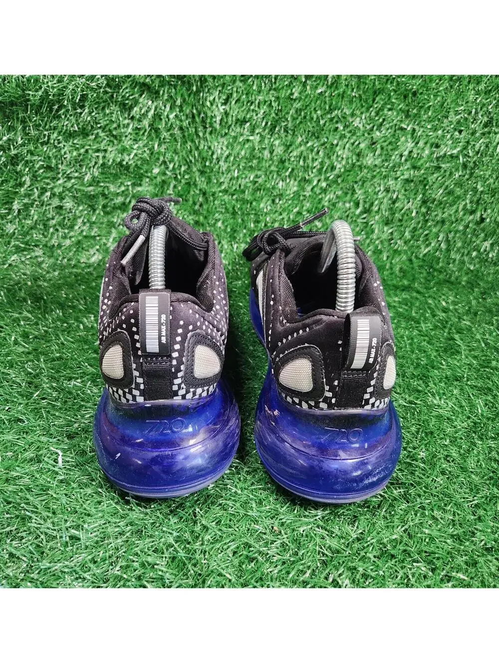 Nike Air Max 720 Pixel Black Blue AO2924-013 Size 8 Mens 9.5 Women Sneaker shoes